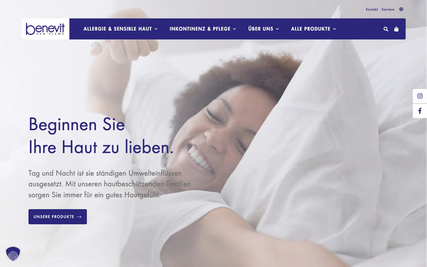 Screenshot bene-vit.de