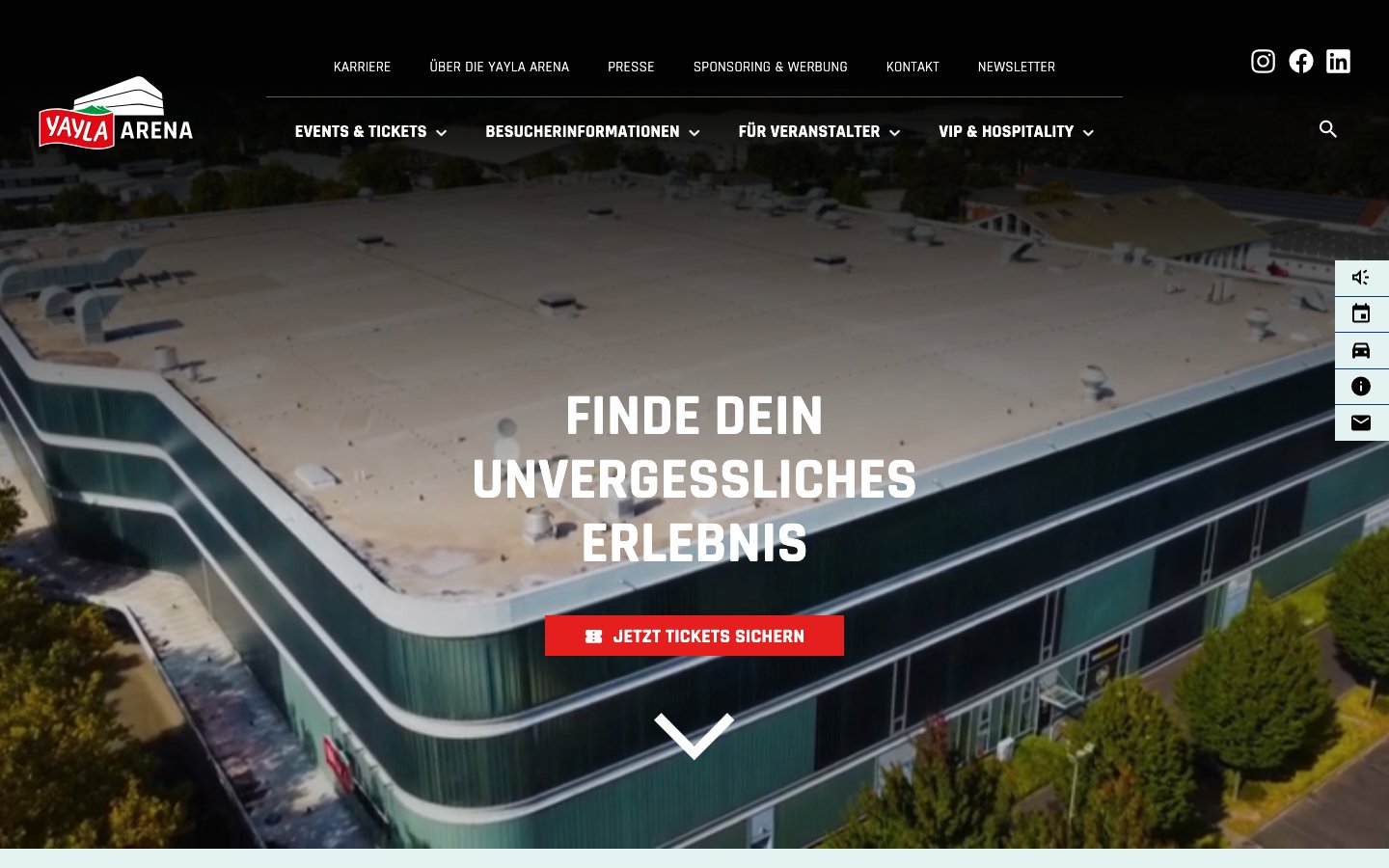 Screenshot yayla-arena.de