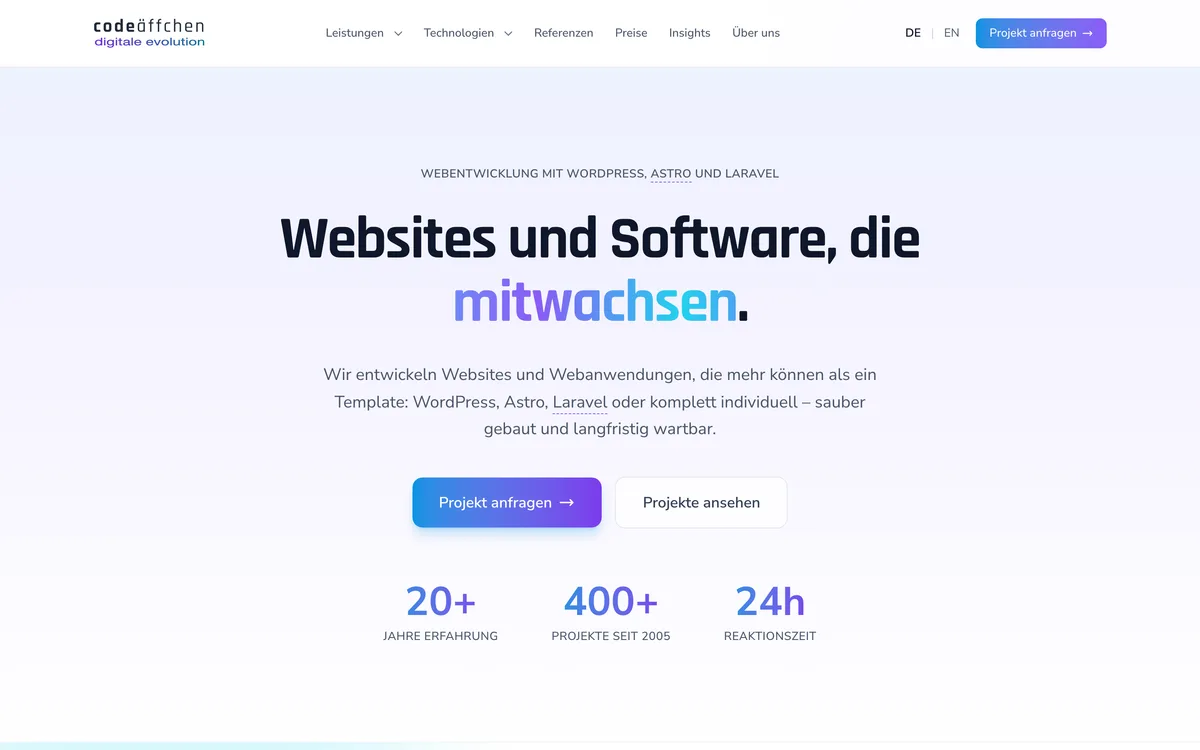 Home page of codeaeffchen.de